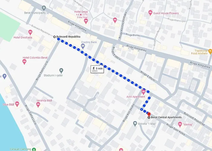 Berat Central Studio 公寓